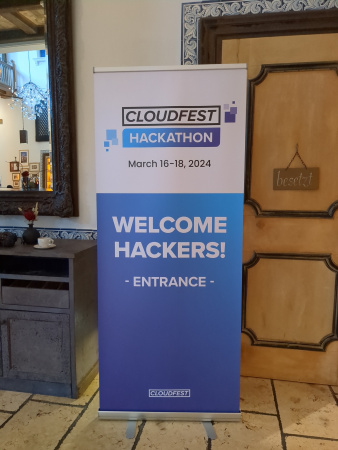 The official Cloudfest Hackathon banner