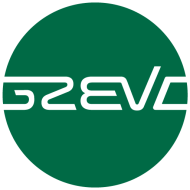 Grüner Kreis mit angeschnittenen weißen Buchstaben: GzEvD